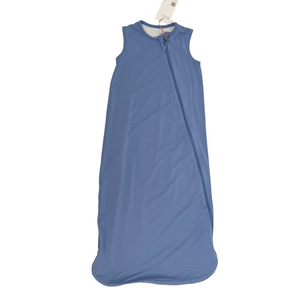 Quince Sleep Sack Kids Medium Blue New Bamboo Viscose Wearable Blanket Zipper